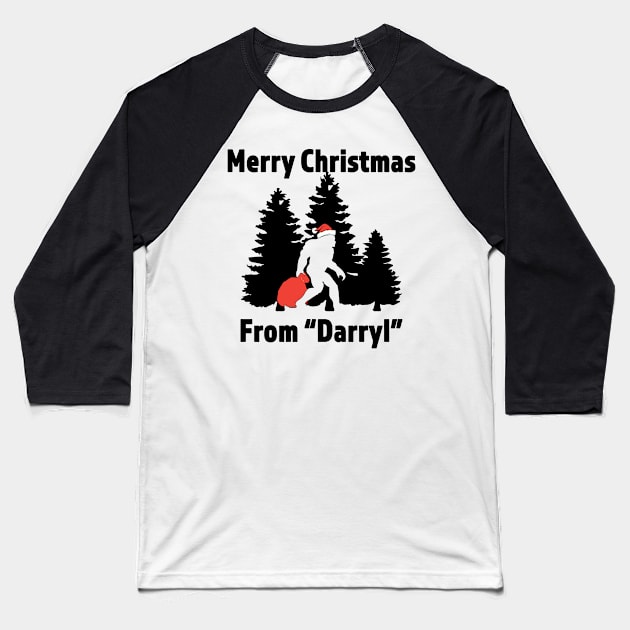 Merry Chiristmas From Daryl - Great Christmas Gift for the Believer - Black Lettering & Multi Color Logo design2 Baseball T-Shirt by RKP'sTees